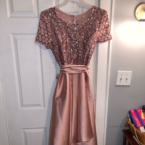 R&M Richards Hi-Low Evening Gown